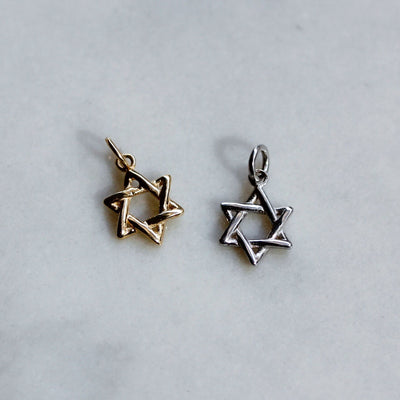 תליון מגן דוד לשרשרת זהב 14K Necklaces